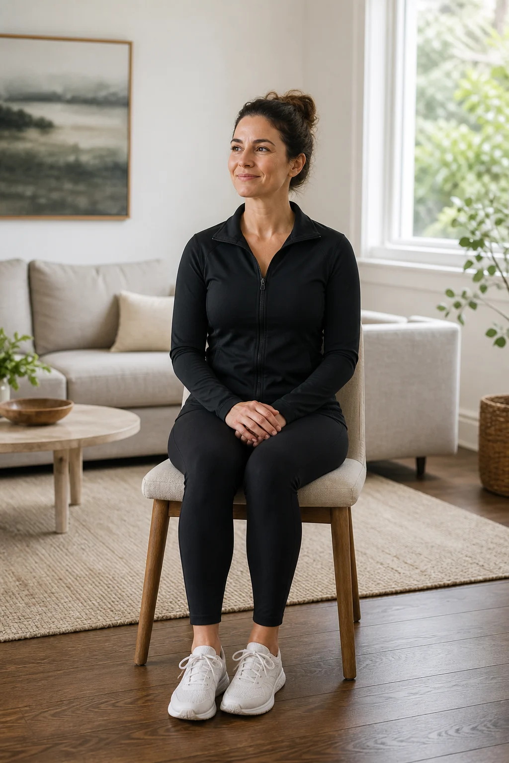 Client prepared for a private mobile appointment